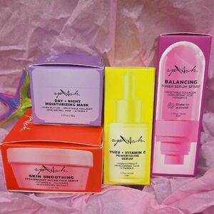 Glow & Brightening Skincare Set (4 PCS) – Vitamin C, Hyaluronic Acid, Face Scrub